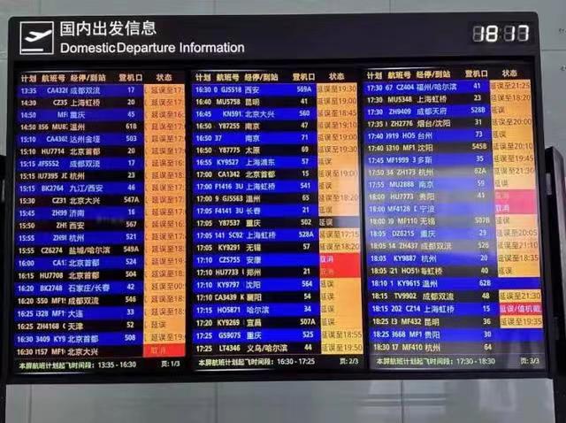 深圳暴雨致航班取消 旅客跪求起飞希望早点回家